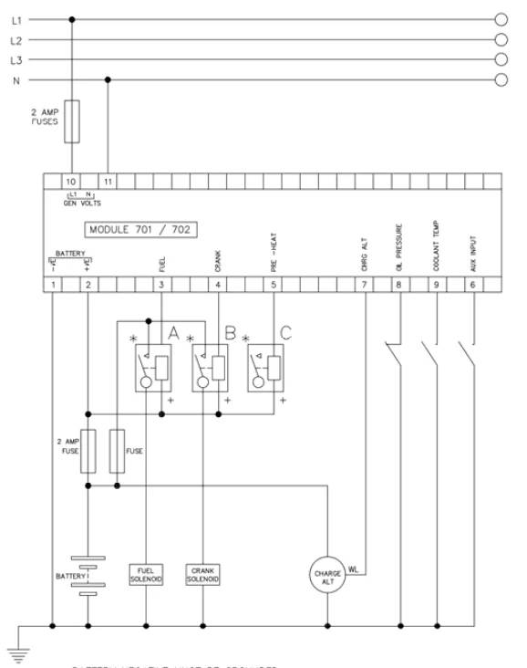 Deep Sea Controller Manual & Auto Start Control Module DSE702 for generator